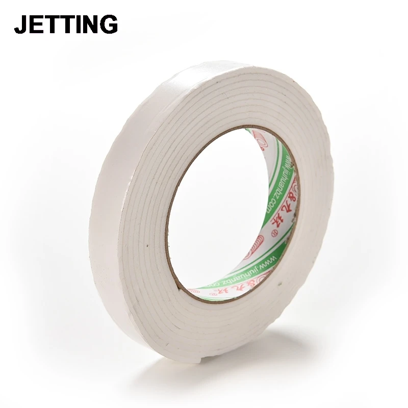 1 Roll 1.8*300cm White Foam Sticky Tape Practical Double Sided Super Strong Roll Adhesive Office School Supplies