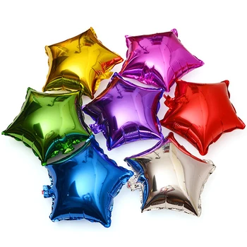 

5pcs/lot 18inch Star Heart Shape Aluminum Foil Balloons Baby Shower Girl Wedding Birthday Party Decorations Kids Globos Baloon