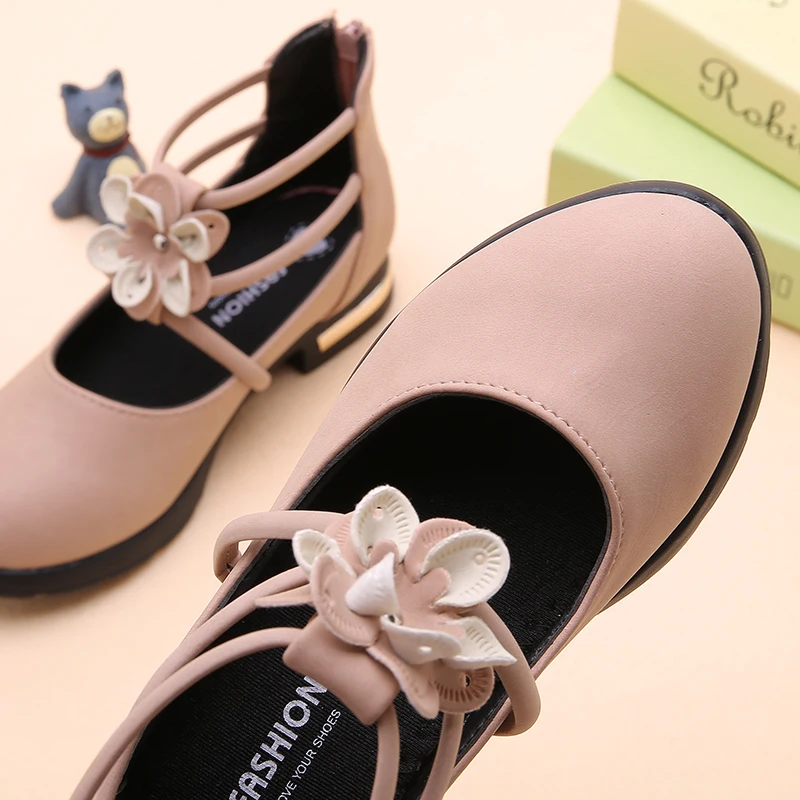 Дышащая нескользящая обувь повседневные кроссовки с цветочным рисунком для маленьких девочек
