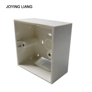 

86 Universal Wall Mounted Box 45mm Height Flame Retardant Socket Bottom Case Box White Surface-type Outlet Junction Box
