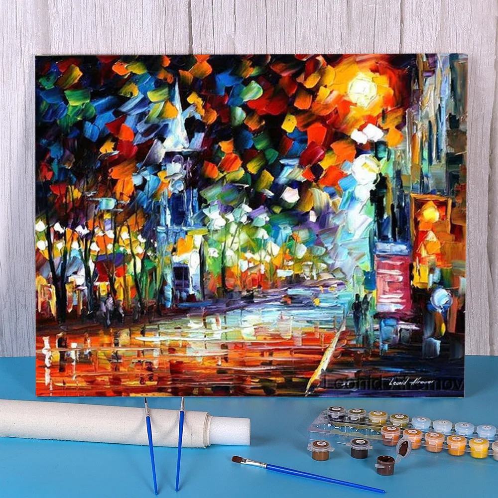 Celebration Diy Painting By Numbers Kit Acrylic Paints 50*70 Canvas