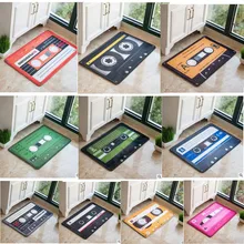 Винтажный Коврик для двери с магнитной лентой, коралловый флис, коврик для пола, Впитывающий Коврик для входной двери, Противоскользящий коврик для кухни, спальни, крыльца