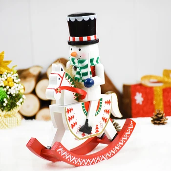 

Christmas Wooden Sled Santa Claus Soldier Christmas Decorations for Tree Xmas Dolls New Year Adornos De Navidad Para La Casa