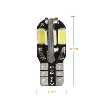 

1Pcs Car 8led indicator light W5W T10 5630 12V license plate light trunk light Width light Reverse light For auto Modified Light