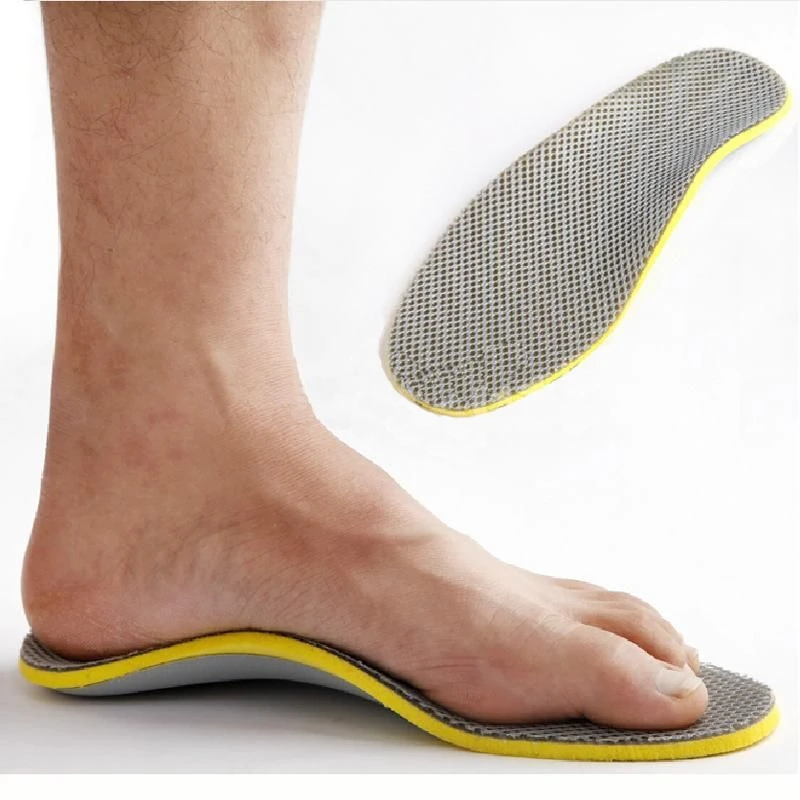 Мужские ортопедические стельки, 3D плоскостопие, Плоская стопа, s ортопедические стельки для поддержки свода стопы, высокая стелька для обуви