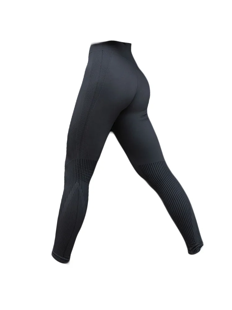 

High Waist Stripe printing Sports Leggings Push Up Women Fitness Running Yoga Pants Energy Seamless Leggings Gym Girl leggins