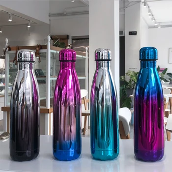 

500ml Stainless Steel Thermo Water Bottle Vacuum Thermal Cup Outdoor Exercise Bike Sports Water Bottles Drinking Kettle Thermos