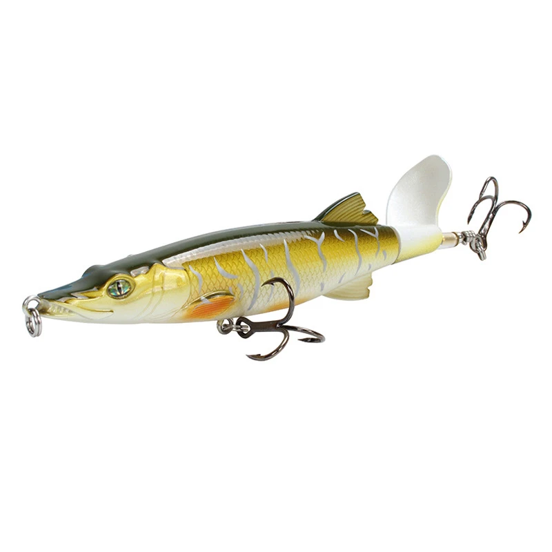 Whopper Plopper 13 см 15,8 г Поверхностная приманка наживка искусственная жесткая приманка-воблер карандаш мягкий вращающийся хвост рыболовное снаряжение