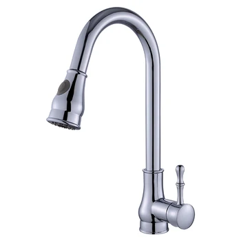 

Water Mix Single Handle Wall Mounted Stainless Steel UPC Sink Pull Out Kitchen Faucet