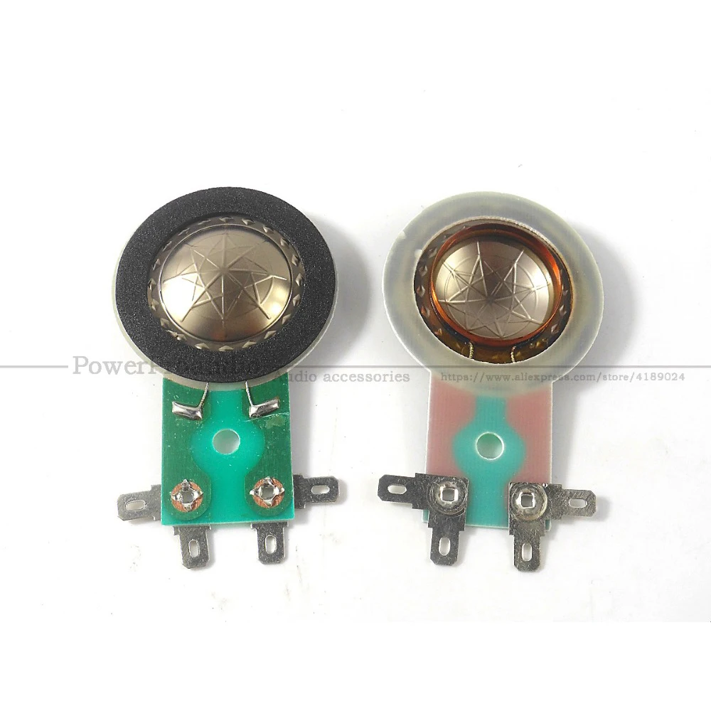 

2PCS 25.4mm Voice Coil Horn Tweeter Diaphragm Titanium Film Copper Horn