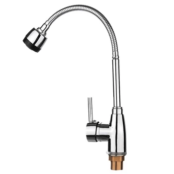 

Kitchen 360 Degree Rotatable Spout Single Handle Sink Basin Faucet Adjustable Pull Down Spray Mixer Tap Deck Mounted
