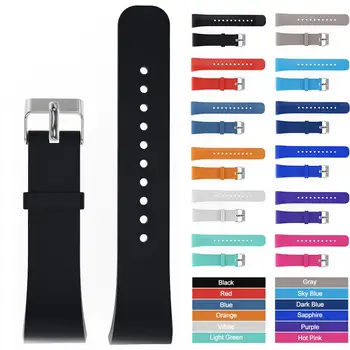 

Newest 21CM Large Sized Silicone Watch Band Replacement Wrist Strap For Samsung Gear Fit2 Pro R360 R365 R366 Smart Watch