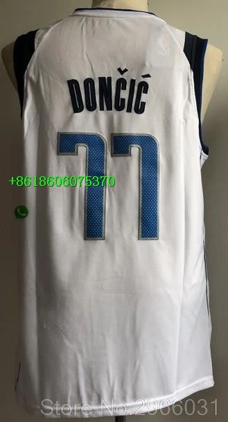 for men dal A+++ Качественная мужская одежда для взрослых#41 Dirk Nowitzki 77 Luka Doncic Jersey Dallas - Цвет: for men