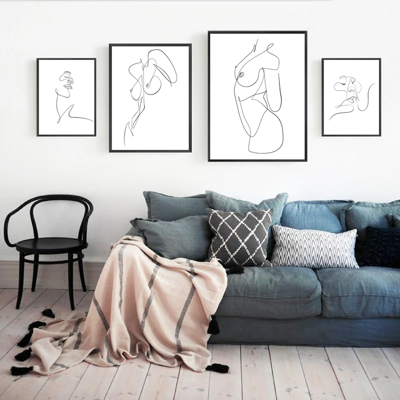 Abstract-Nude-kiss-Line-Body-Art-Modern-Wall-Art-Canvas-Painting-Nordic-Posters-and-Prints-Wall (1)