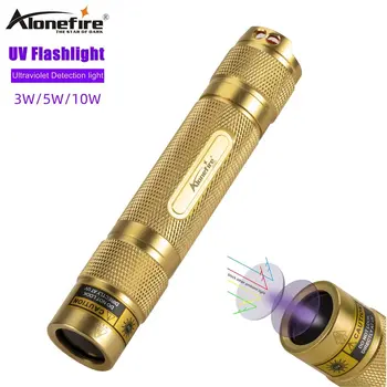 

Alonefire SV007 UV flashlight 365nm Ultraviolet Blacklight Detector Pet Urine Stains Detector Scorpion Hunting Marker Checker