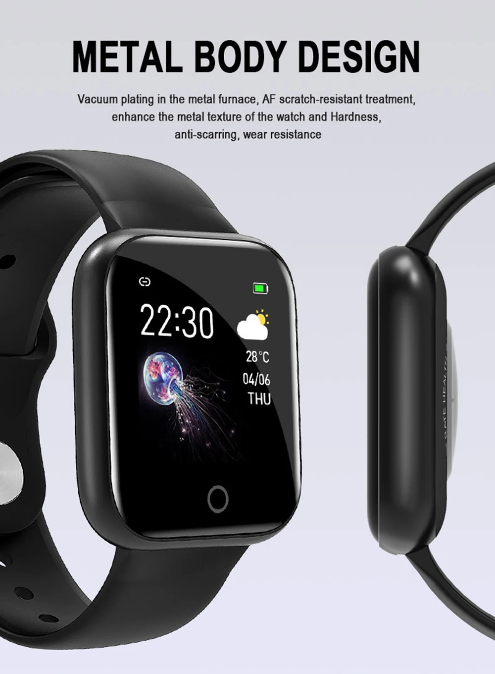 I5 plus 2020 Smart Watch Women Men Waterproof Bluetooth Smartwatch Full Touch Fitness Tracker Electronics Smart Bracelet