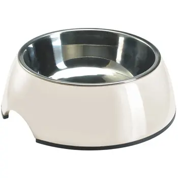 

Hunter Melamine Bowl Food And Drinking Bowl For Dogs And Cats With Removable Stainless Steel Bowl Plain-Colored