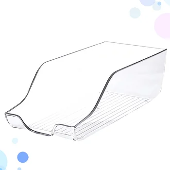 

Plastic Refrigerator Storage Container Portable Food Fruit Fridge Storage Drawer Food Container for Home (Transparent)