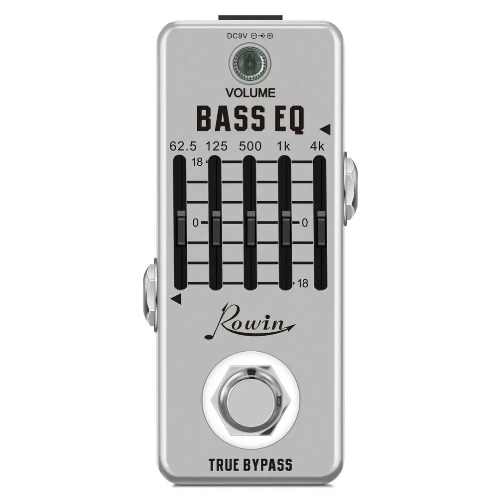 Педаль для гитарных эффектов Lef-317B Bass Eq эквалайзер 5-полосный EQ педаль бас-гитары с