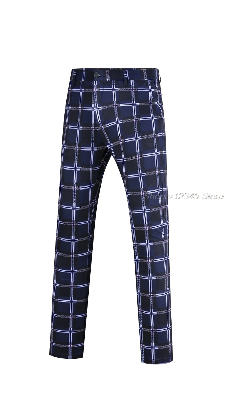 Mens Pants Typing Tutor Tartan Plaid Golf Pants LANGWEI Men's Golf