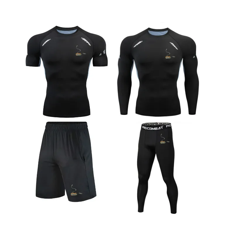 

Brand Compression Men's Sport Suits Quick Dry Running Sets Clothes Sports Joggers Training GYM Fitness Sportswear Tracksuits