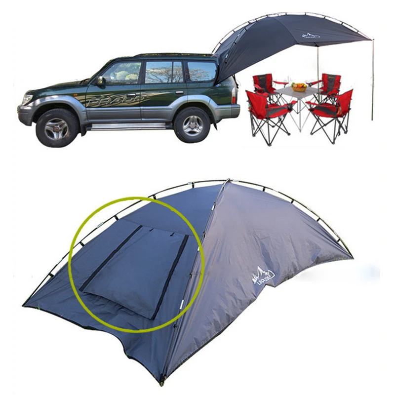 Солнцезащитный тент для семьи, палатка на крыше, портативный двухслойный анти-УФ водонепроницаемый, 5-8 человек, автомобильный тент, открытый круглый автомобильный тент