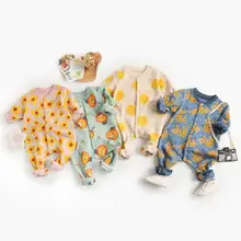 One-Pieces 2021 abbigliamento per bambini primavera New Toddler Girls pagliaccetti Cartoon Toddler Boys Outfit tuta neonato manica lunga moda