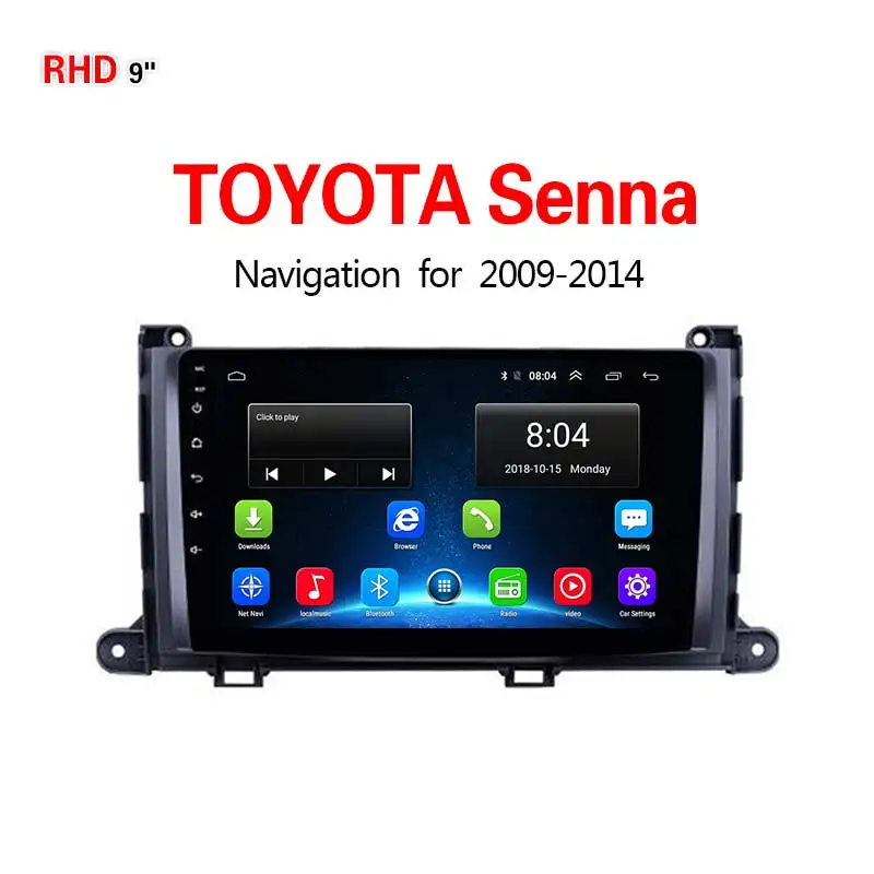 Lionet gps навигация для автомобиля Toyota Senna 2009- 9 дюймов RT1064X - Display Size: 4G2G32G