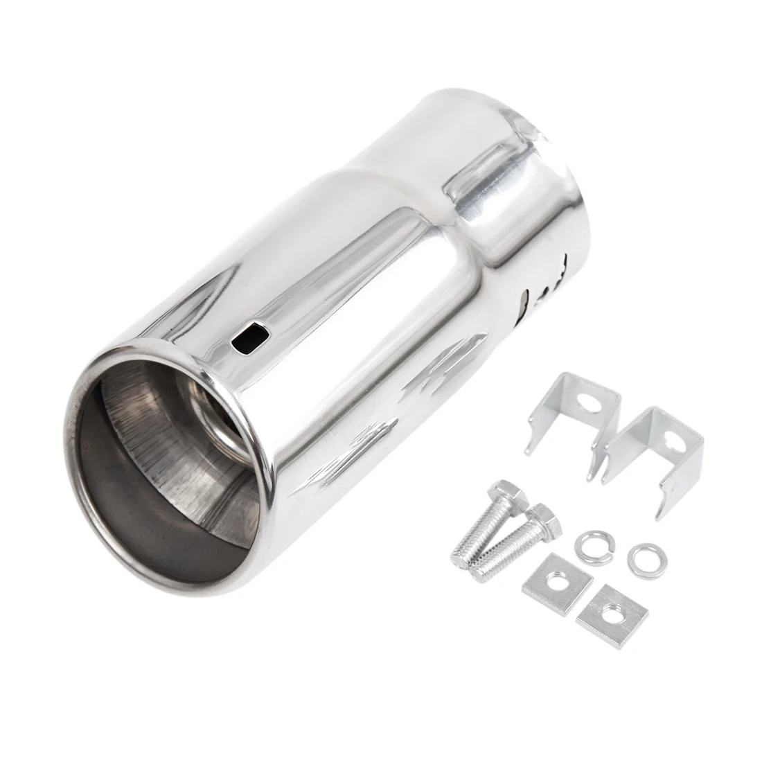 X AUTOHAUX Universal Car Stainless Steel Exhaust Rear Tail Muffler Tip Pipe Fit Diameter 3.18cm/1.25" to 5.08cm/2"