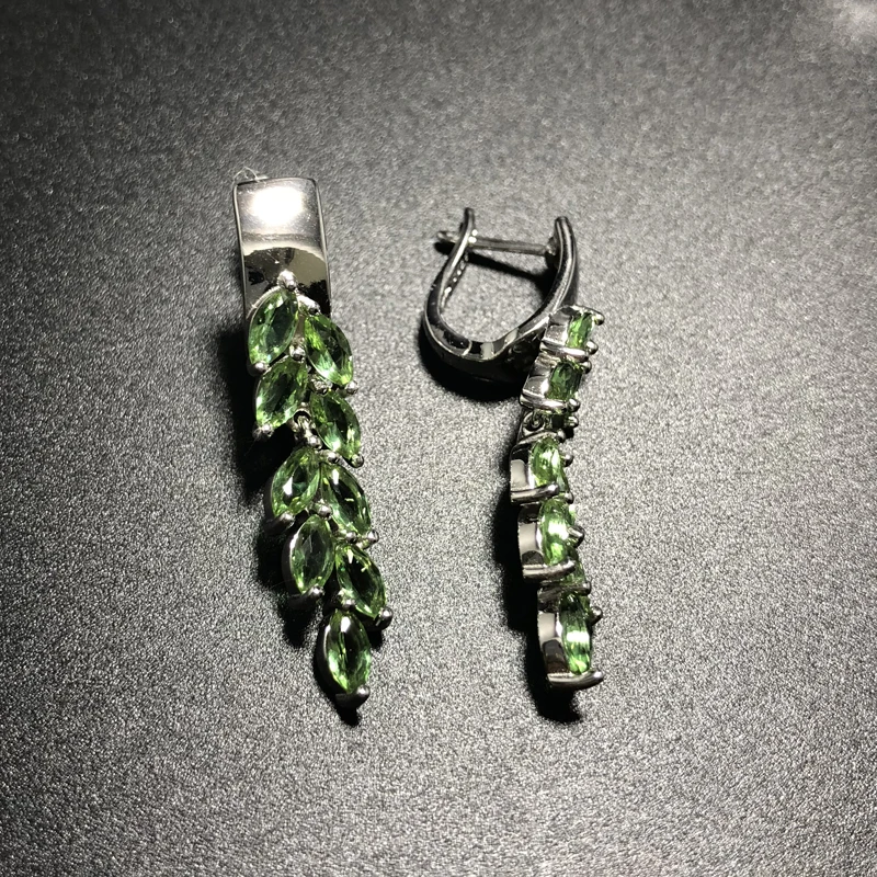 Bolaijewelry, дизайн, изменение цвета zultanite, ювелирный набор из стерлингового серебра 925, серьги и кольцо, ювелирные украшения для девочек, повседневная одежда