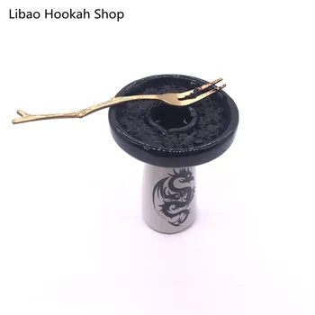 Shovel/Branches Leaf Retro Crown Shape Aluminium Smoking Hookah Sheesha Fork Chicha Narguile Nargile Accessories Drop Shipping 6