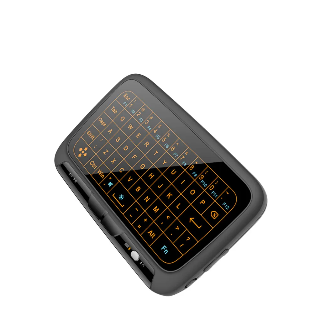 H18Plus 2,4 ГГц Мини Беспроводная Клавиатура Тачпад с функцией подсветки Air mouse портативная клавиатура в стиле ретро для ноутбука Smart tv