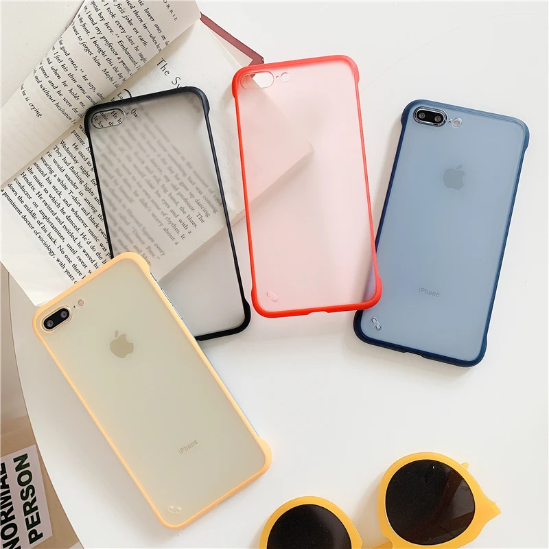 

LACK Pure color transparent soft phone case For iPhone X XS XR XS Max 8 7 6 6S Plus Clear protection Back Cover