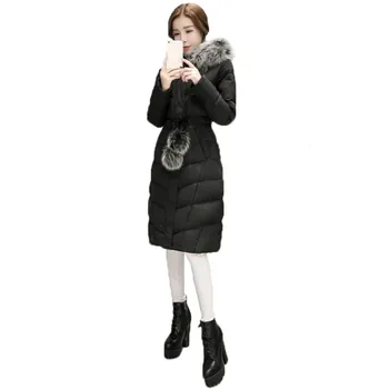 

Women's winter fashion parka coat Korean 2019 new temperament M-3XL plus size hooded leisure Slim jacket women feminina JD550