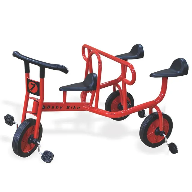 YLWCNN Children's Three-Seater Tricycle Kids Ride On Toy Car Metal Bicycle Factory Directly Selling 1