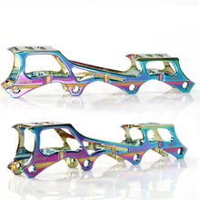 Роликовые коньки, рама банана, 7075, алюминиевый сплав, встроенное лезвие, скейт, обувь, стойки, держатели, 219 мм, 231 мм, 243 мм, с осями 8 шт