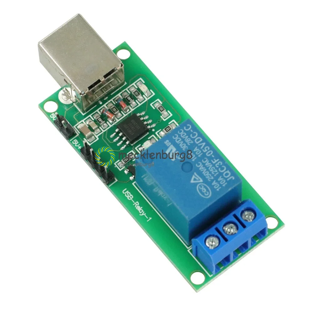 USB реле постоянного тока 5 В 1 канал программируемое Компьютерное управление для