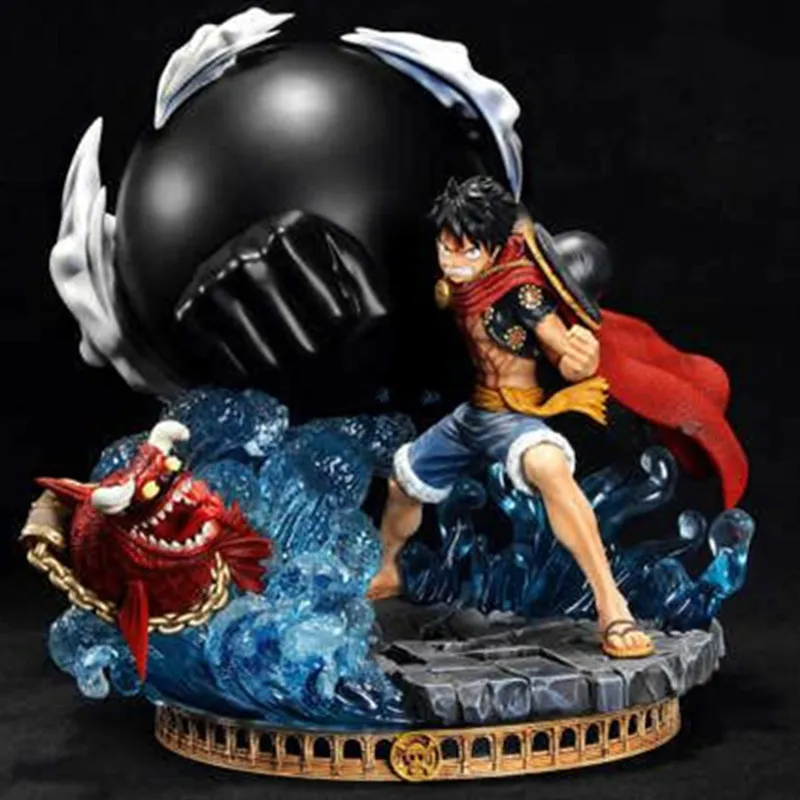 Цельная Статуя обезьяны D Luffy бюст соломенная шляпа Пираты полноразмерная малыш GK