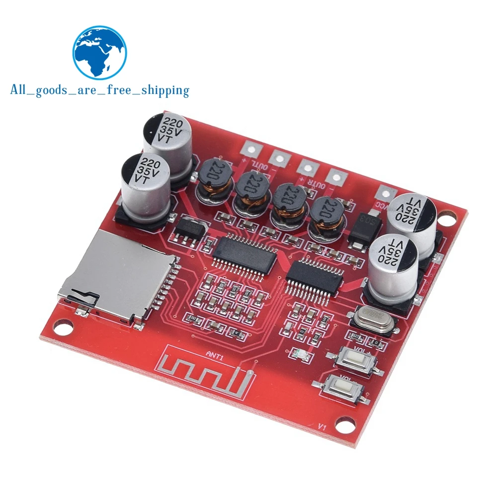 XH A233 15W X 2 Bluetooth 4 плата цифрового усилителя мощности стерео TF карта