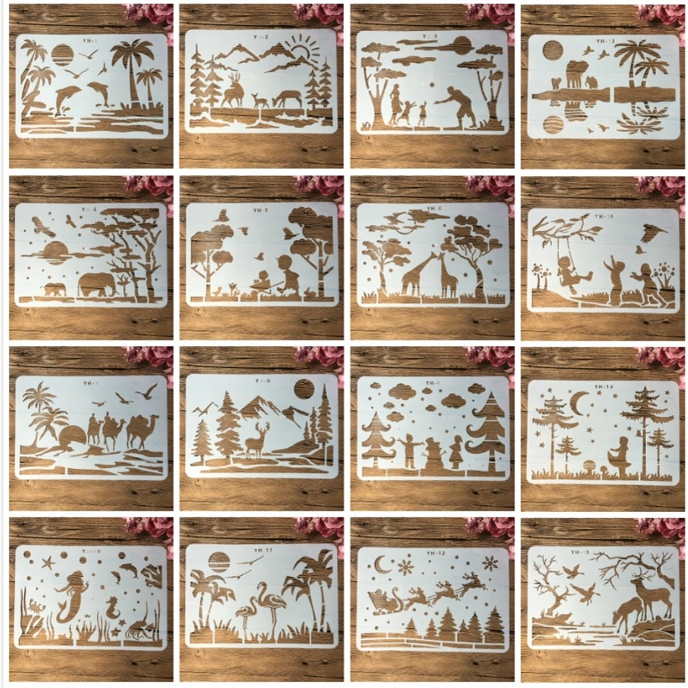 stencils para pintura, scrapbook, coloração, gravação em