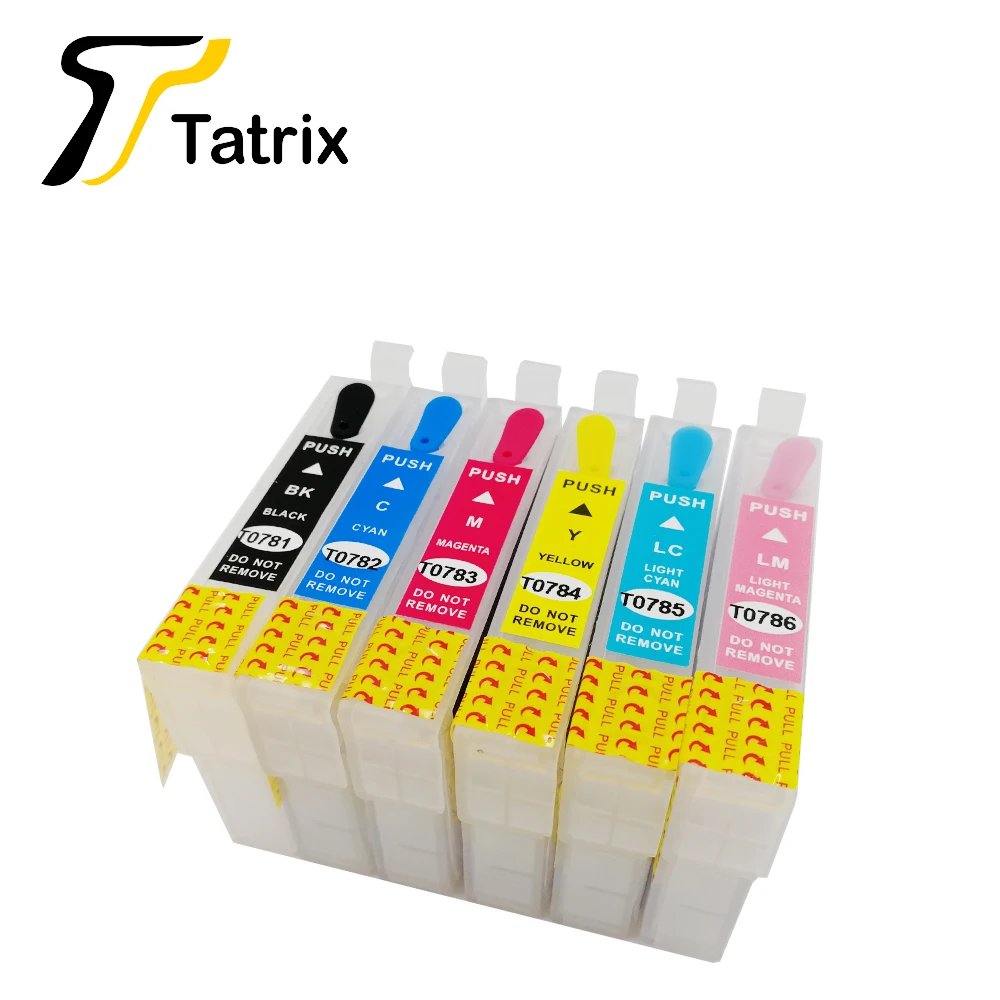 T0781 T0786 пустые многоразовые картриджи для Epson Stylus Photo R260 R280 R380 RX580 RX595 RX680 с