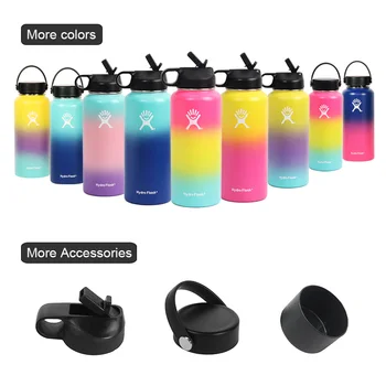 

hydro flask 18oz/32oz/40oz Tumbler Flask Vacuum Insulated Flask Stainless Steel Water Bottle Wide Mouth Outdoors Sports Bottle