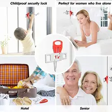 

NEW Portable Door Lock Safety Latch Metal Lock Home Room Hotel Anti Theft Security Lock Travel Accommodation Door Safety Loc