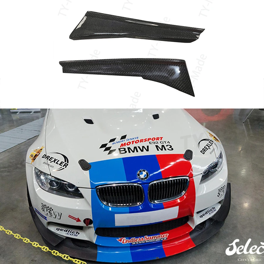 Parachoques delantero de de carbono E92, moldura lateral, aletas de tiburón, pegatina G, accesorios de coche para BMW Serie 3, E92, E93, M3, 2008 2013|Parrillas delantera de radiador| - AliExpress