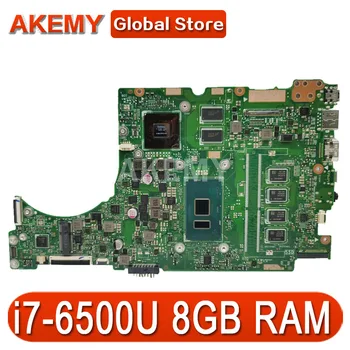

Akemy laptop Motherboard For ASUS UX310UVK UX310UQ UX310UQK RX310U RX410U UX410UV UX410UQ UX410UQK Mainboard i7-6500U 8GB RAM