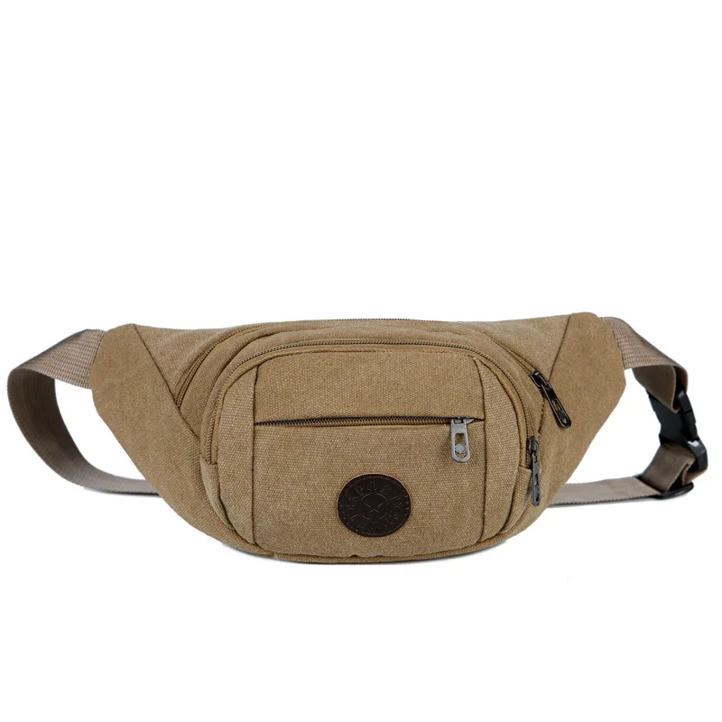 

MEN'S Pockets Canvas Waterproof Money Cash Storage Bag Business Bag Women's Multi-functional Practical Large-Volume Wear-Resista