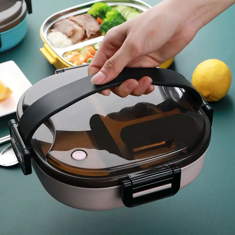 Stainless Steel Insulation Separated Lunch Box Office Worker