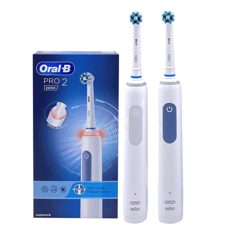 Gangster Verwoesting stem Oral B Pro2 Electric Toothbrush Smart Pressure Sensor 2 Minutes Timer Two  Modes Dental Cleaner Gum Care Teeth Whitening Brush - Electric Toothbrush -  AliExpress