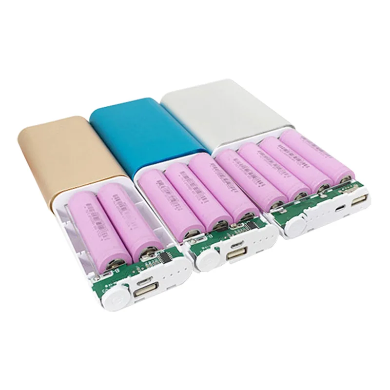 Универсальное зарядное устройство V8 из сплава с разъемом Micro USB чехол 2/ 4*18650 для