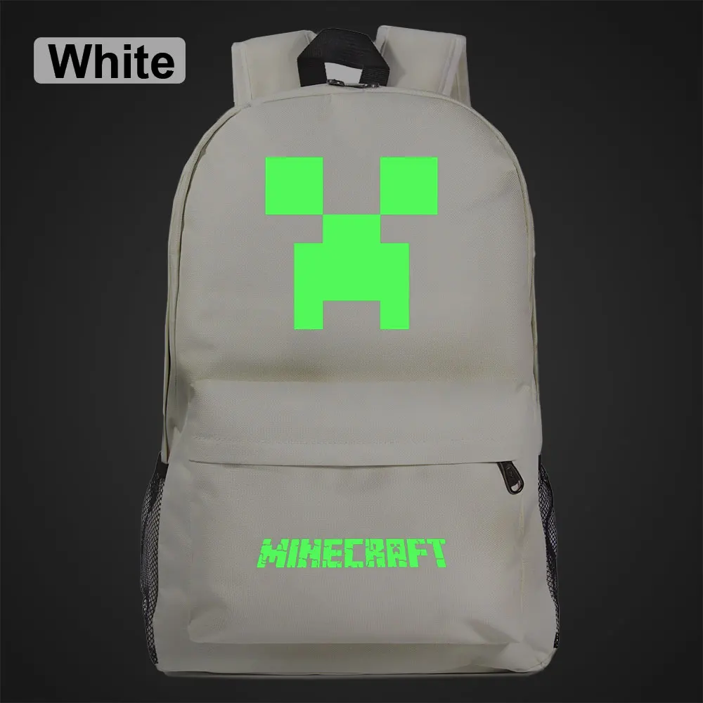 Green Luminous Games Like A Eves Boy Girl Book School Bag Women Bag Pack Teenagers Schoolbags Men Student Backpack - Цвет: 03